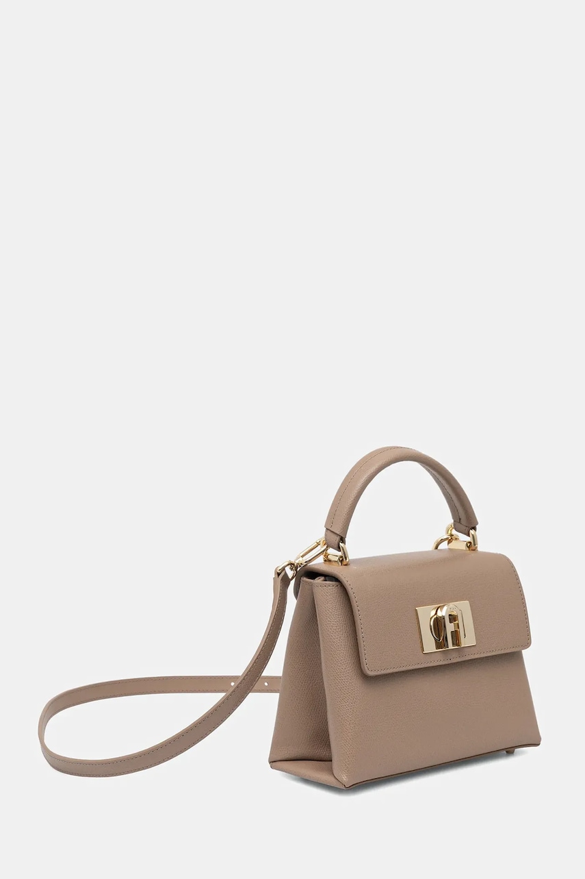 Кожаная сумочка Furla цвет бежевый WB00109.ARE000.1257S Кожаная сумочка Furla цвет бежевый WB00109.ARE000.1257S