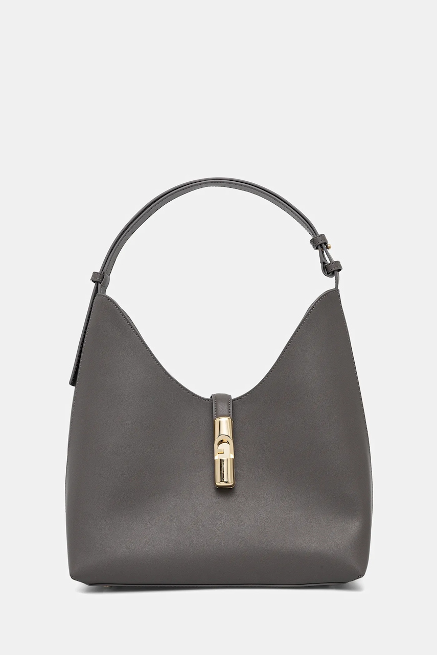 Furla poșetă de piele culoarea gri, WB01499.BX3104.4283S