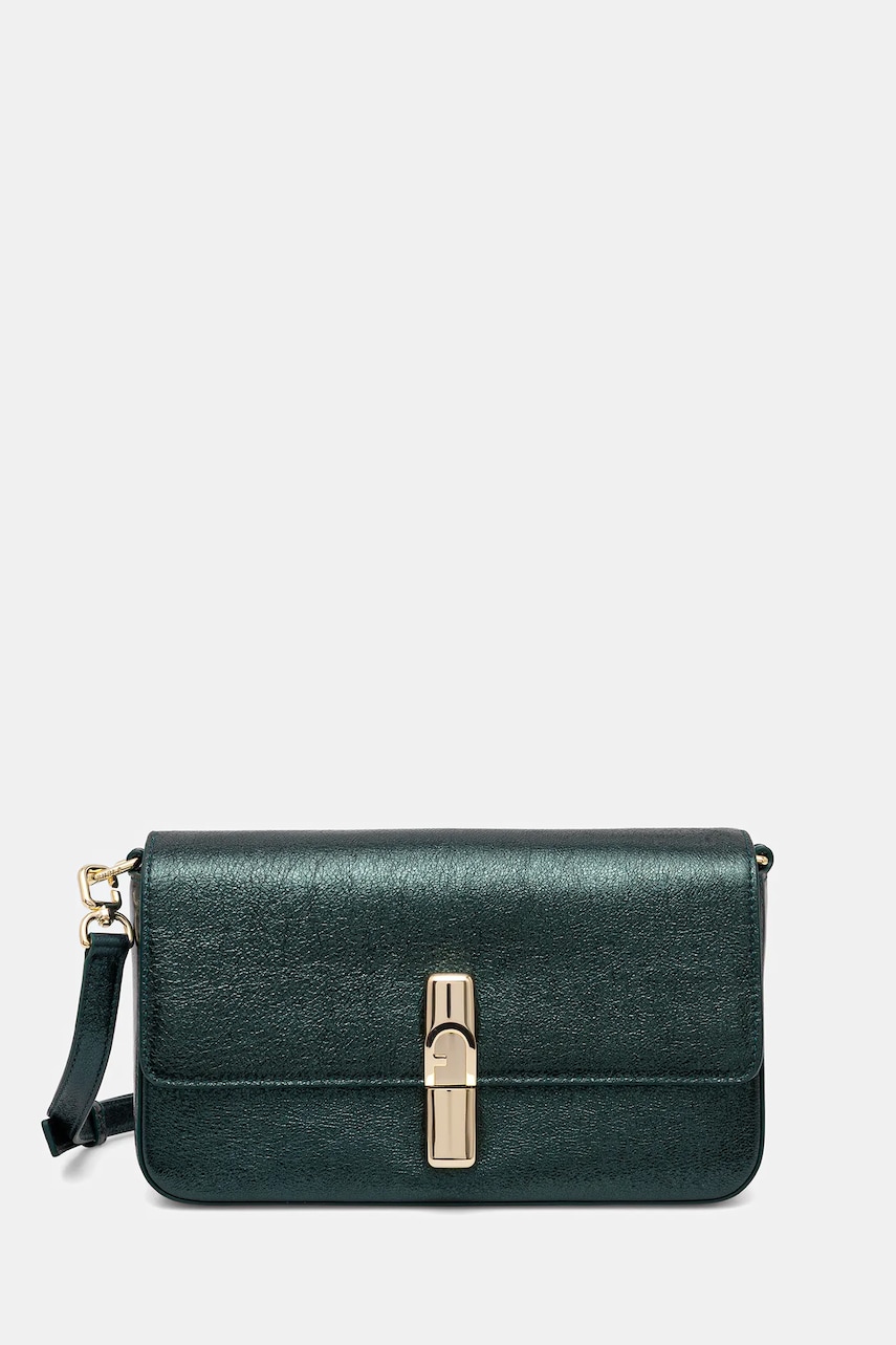 Furla poșetă de piele culoarea verde, WB01826.BX4150.4282S
