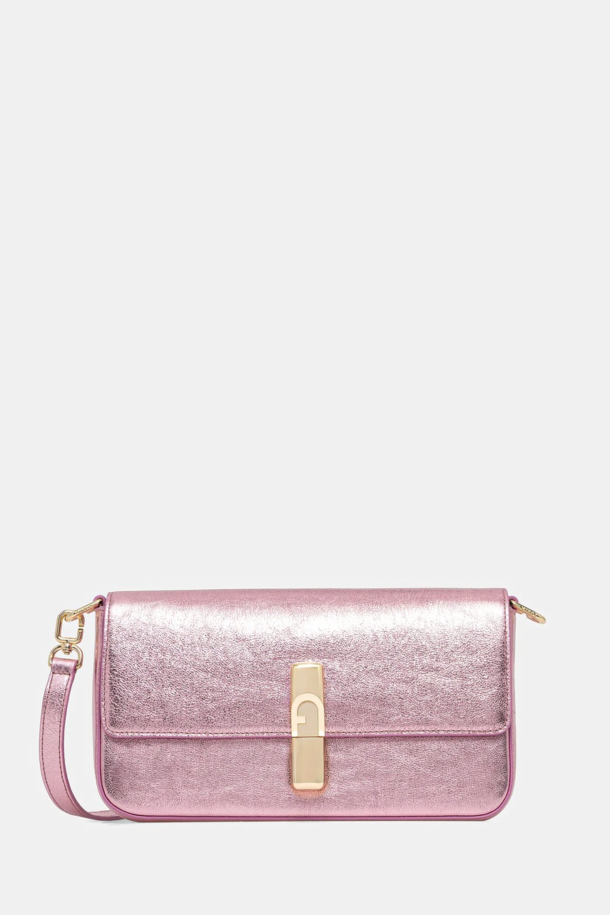 Levně Kožená kabelka Furla růžová barva, WB01826.BX4150.4148S