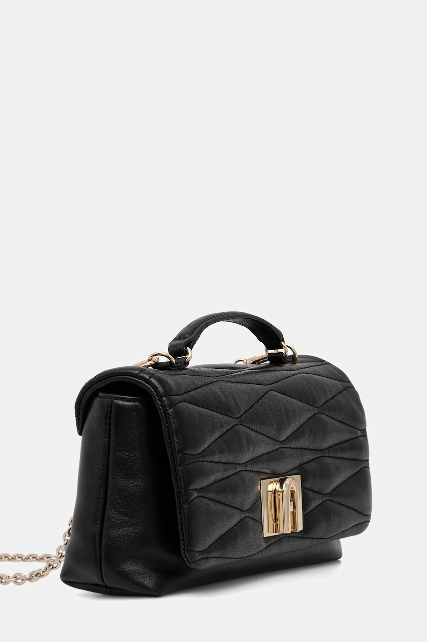 Кожаная сумочка Furla цвет чёрный WE00798.BX3548.O6000 Кожаная сумочка Furla цвет чёрный WE00798.BX3548.O6000