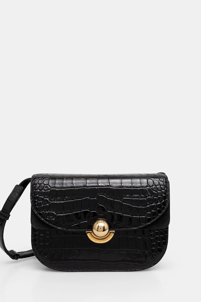 Levně Kožená kabelka Furla černá barva, WB01355.BX3178.O6000