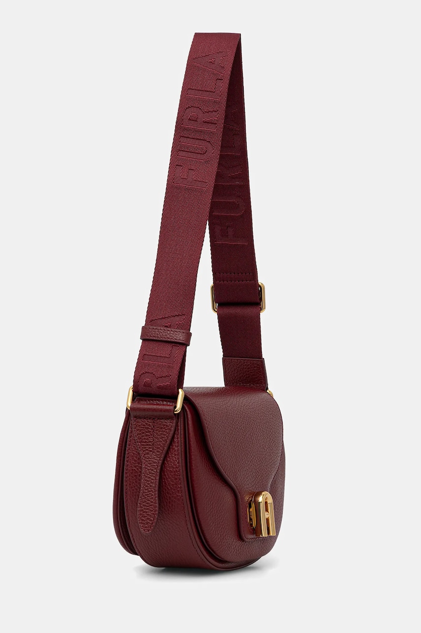 Кожаная сумочка Furla цвет бордовый WB01491.BX0356.4297S Кожаная сумочка Furla цвет бордовый WB01491.BX0356.4297S