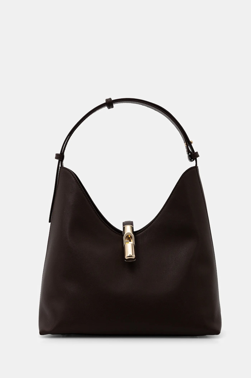 Levně Kožená kabelka Furla hnědá barva, WB01499.BX3104.2460S