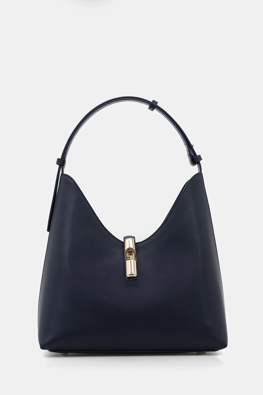 Levně Kožená kabelka Furla tmavomodrá barva, WB01499.BX3104.4533S
