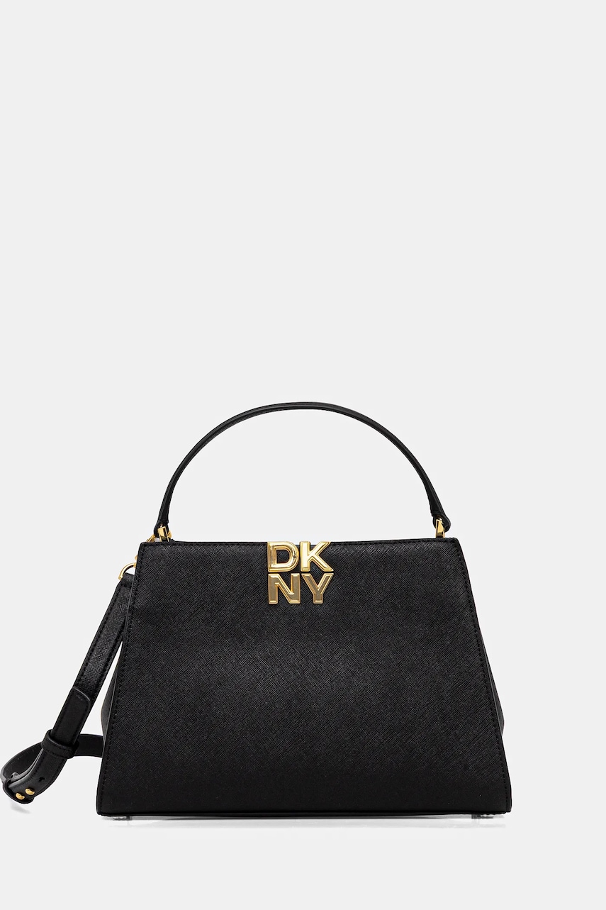 Dkny poșetă de piele FOSTER culoarea negru, R52D1L92