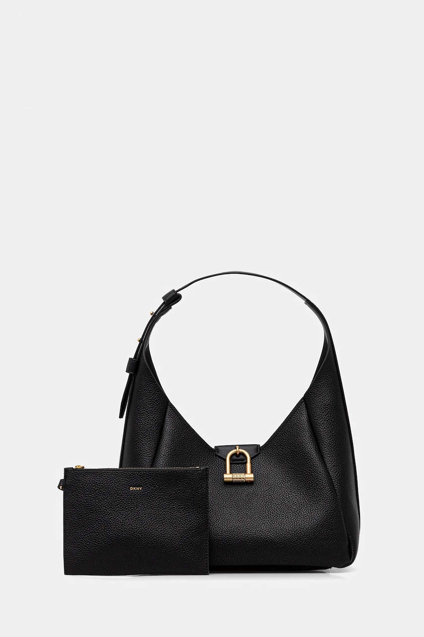 Dkny poșetă KARLIE culoarea negru, R53DAM44