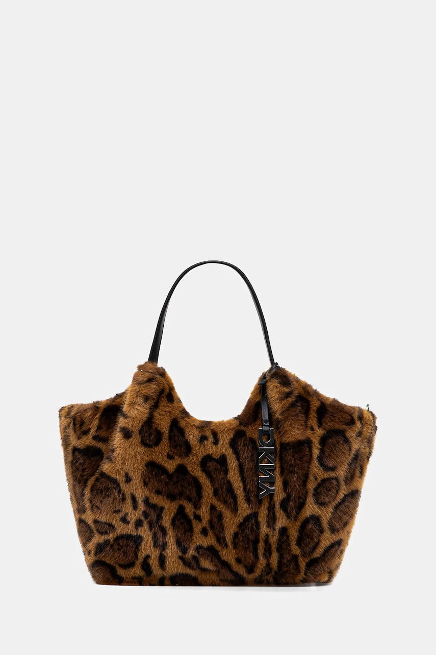 Dkny poșetă PAULA culoarea maro, R53ADE49