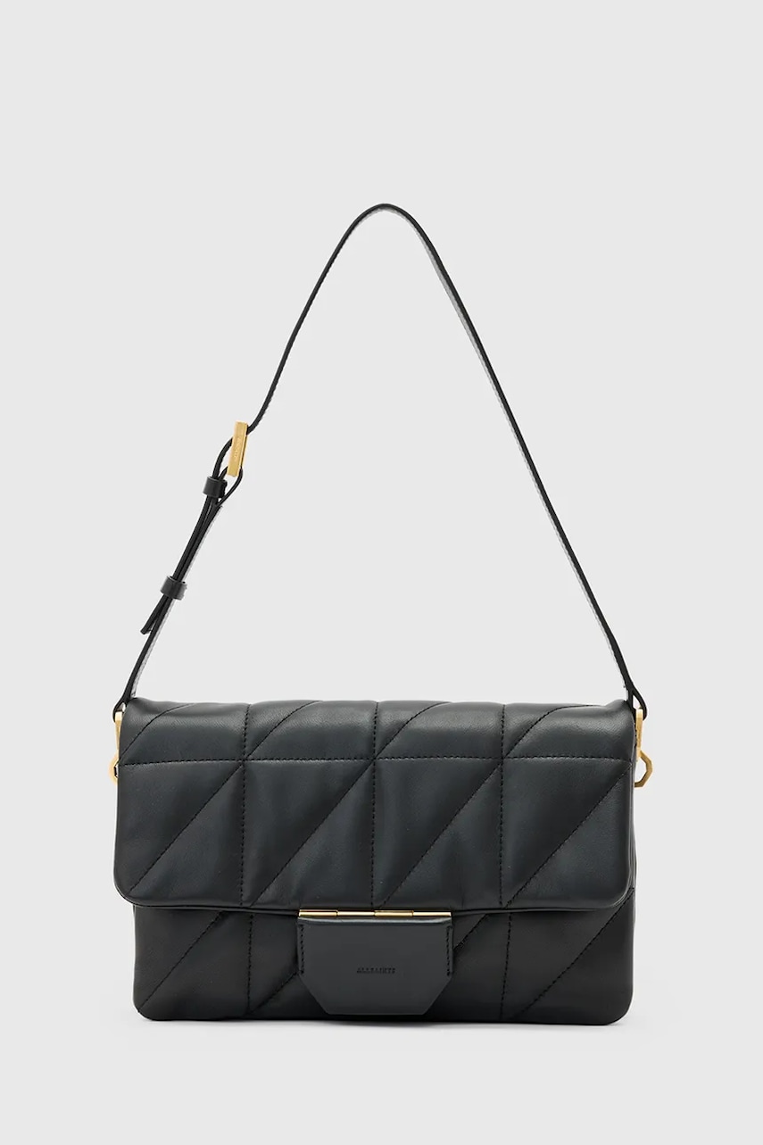 AllSaints poșetă de piele ONDINE culoarea negru, W212XD