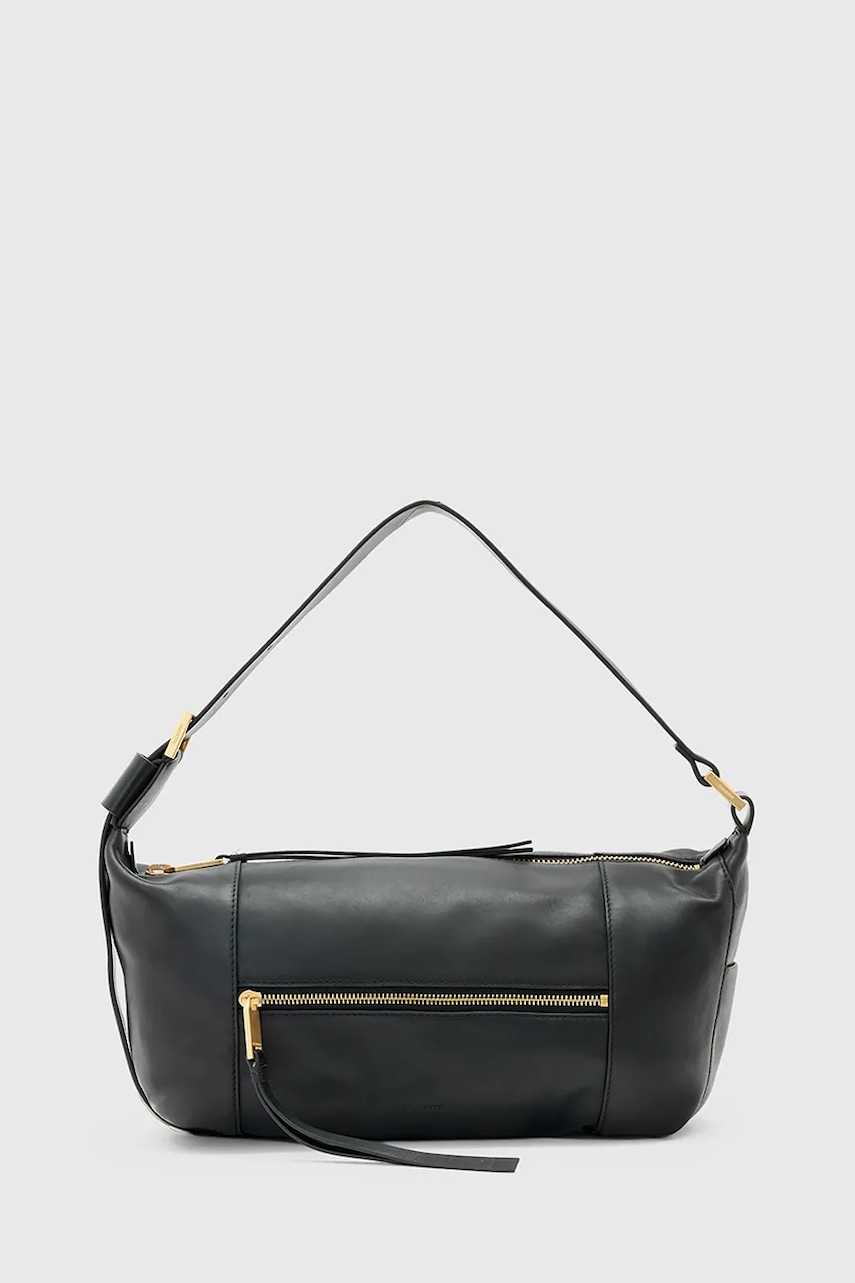 AllSaints poșetă de piele VEGA culoarea negru, W195XD