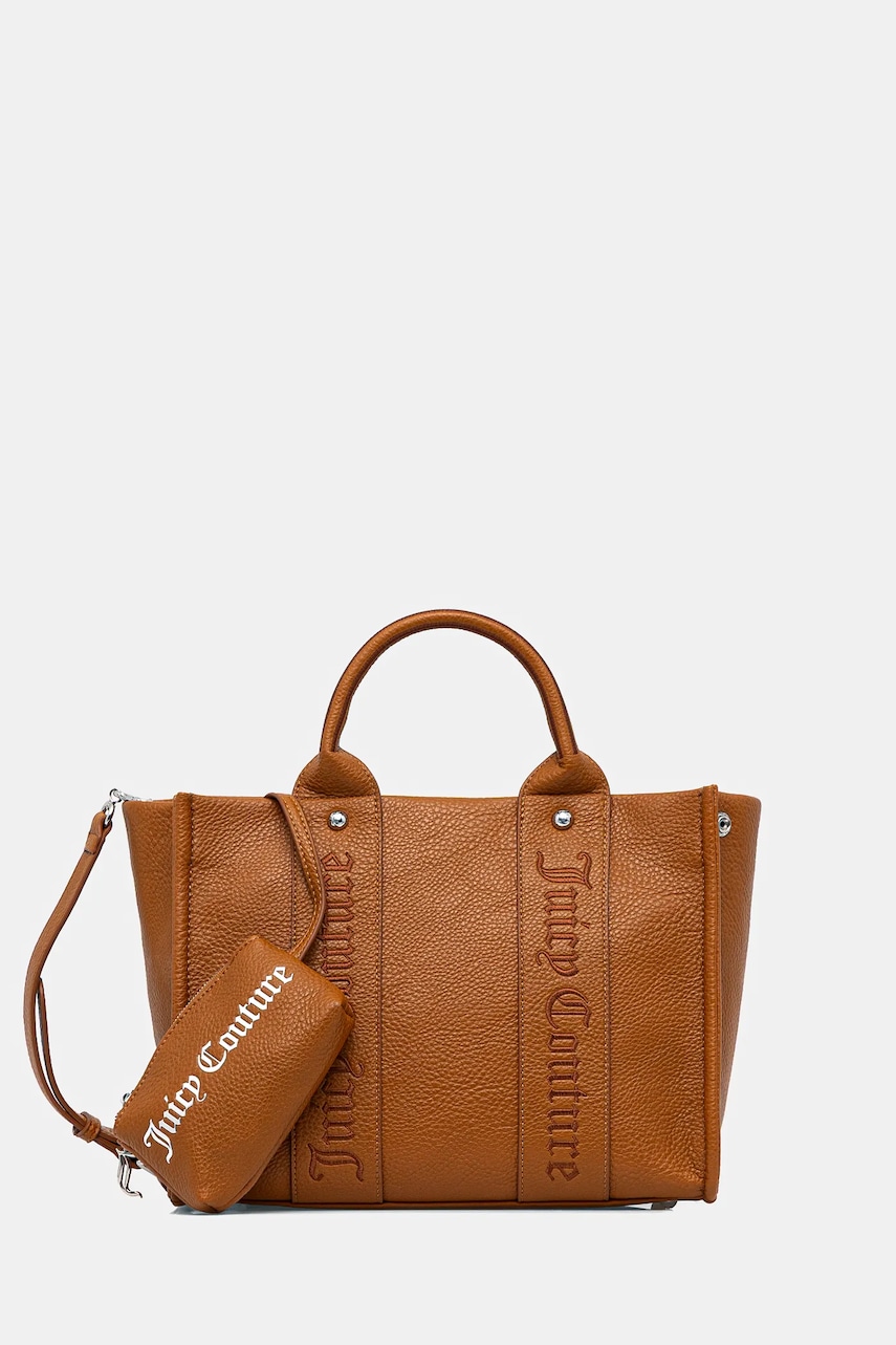 Juicy Couture poșetă Iris Embroidery culoarea maro, BIJIR8946WVP
