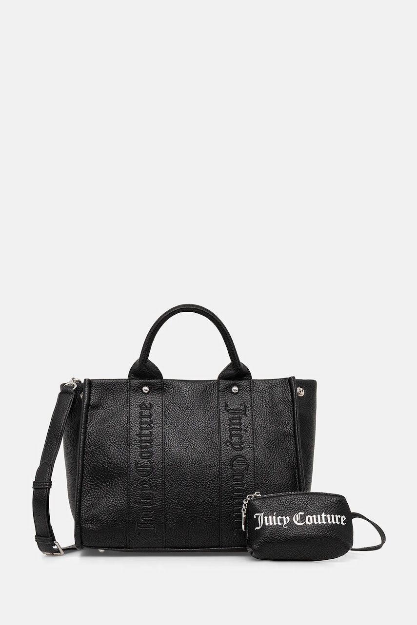 Juicy Couture poșetă Iris Embroidery culoarea negru, BIJIR8946WVP