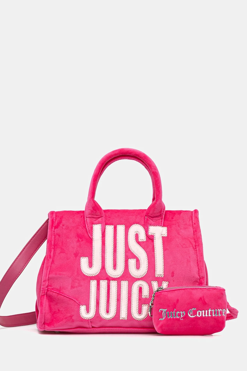 Juicy Couture poșetă Iris Patch culoarea roz, BIJIR8948WZC