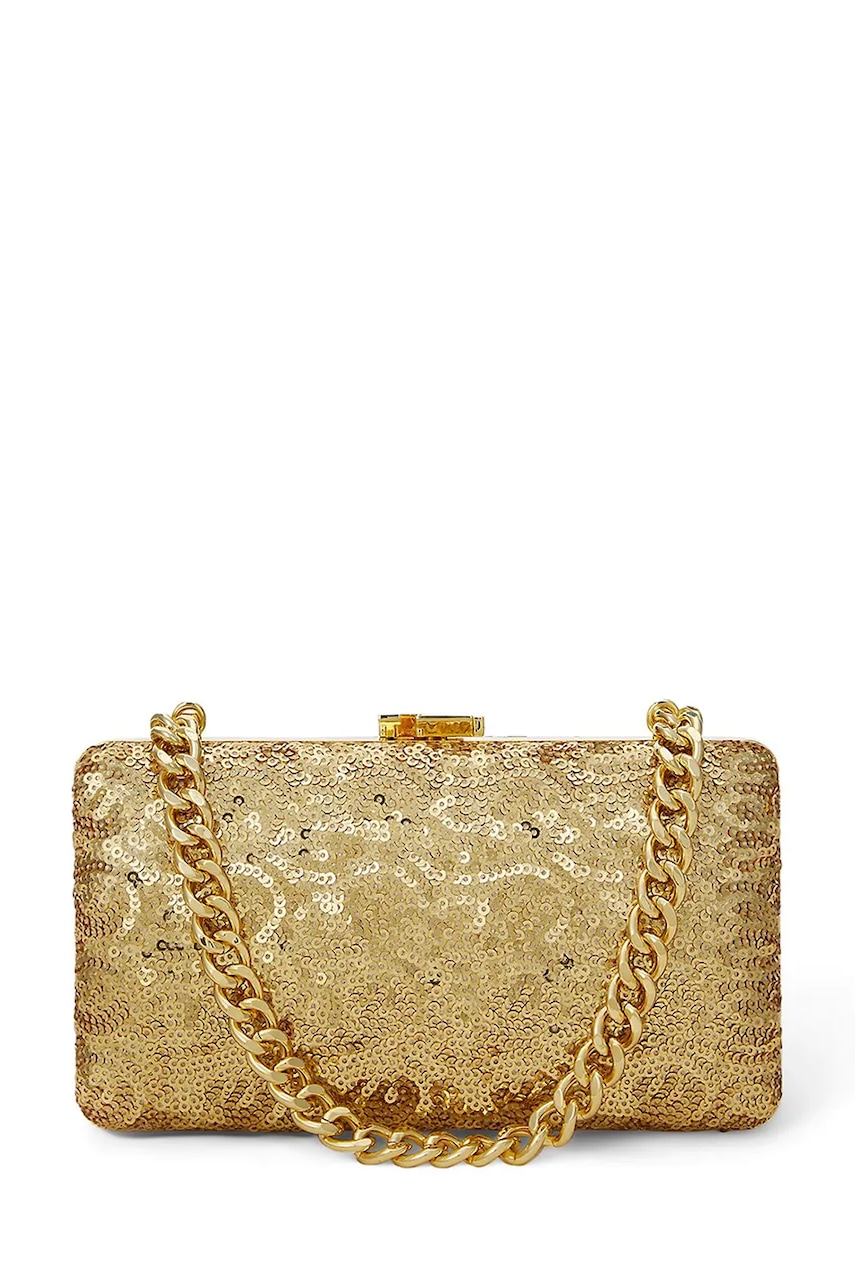 Lauren Ralph Lauren kopertówka kolor złoty 431980356