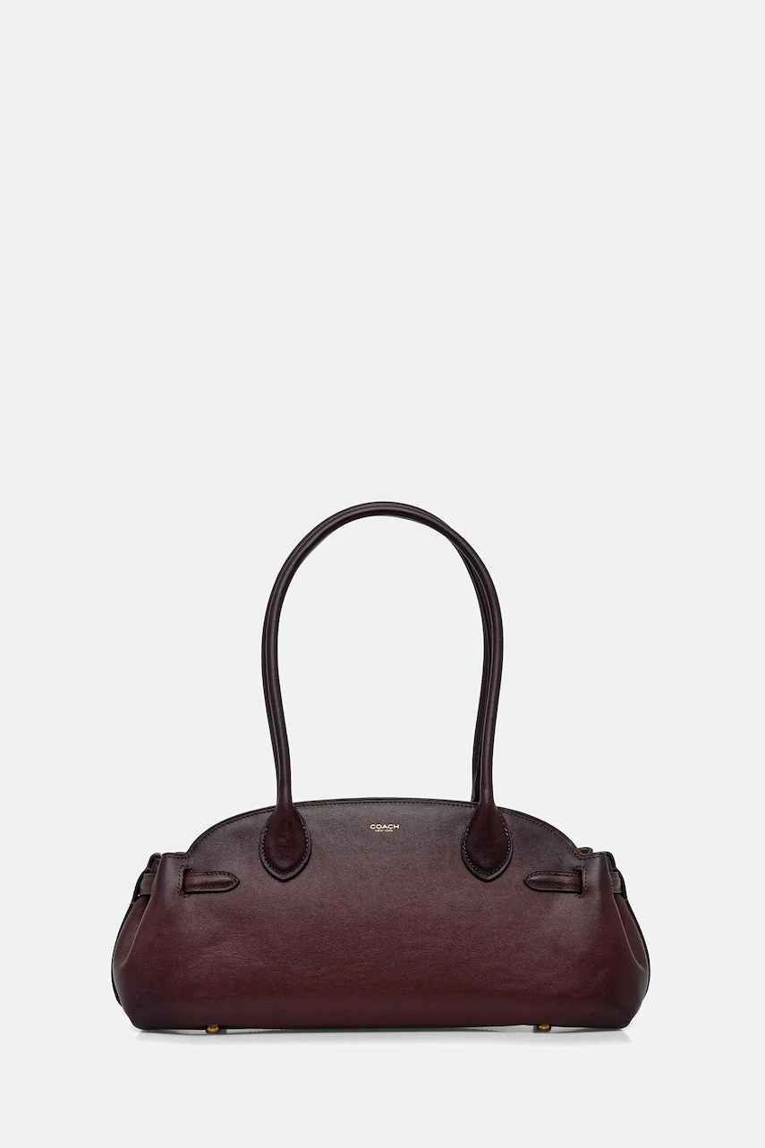 Coach geantă de piele Empire Carryall Bag 34 culoarea bordo, CCC30
