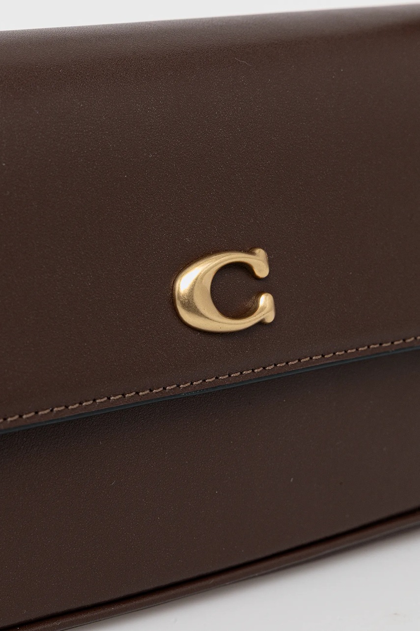 Δερμάτινη τσάντα Coach Brook Brook Flap Chain Bag φωτογραφία