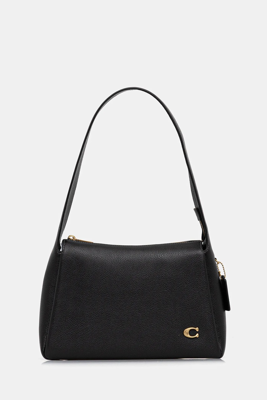 Coach poseta de piele Lola culoarea maro, CCC45