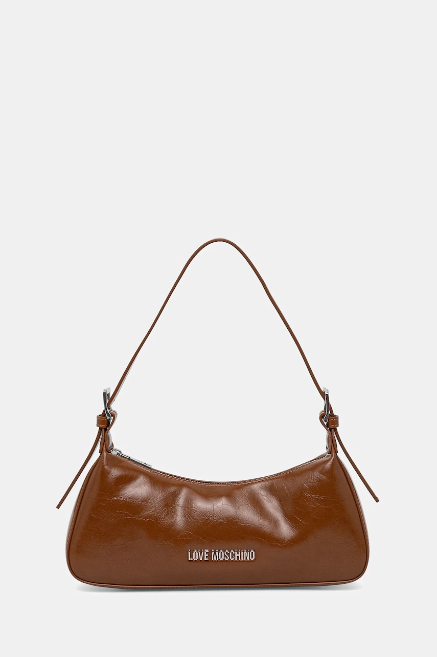Love Moschino poșetă culoarea maro, JC4390PP0NKP020A