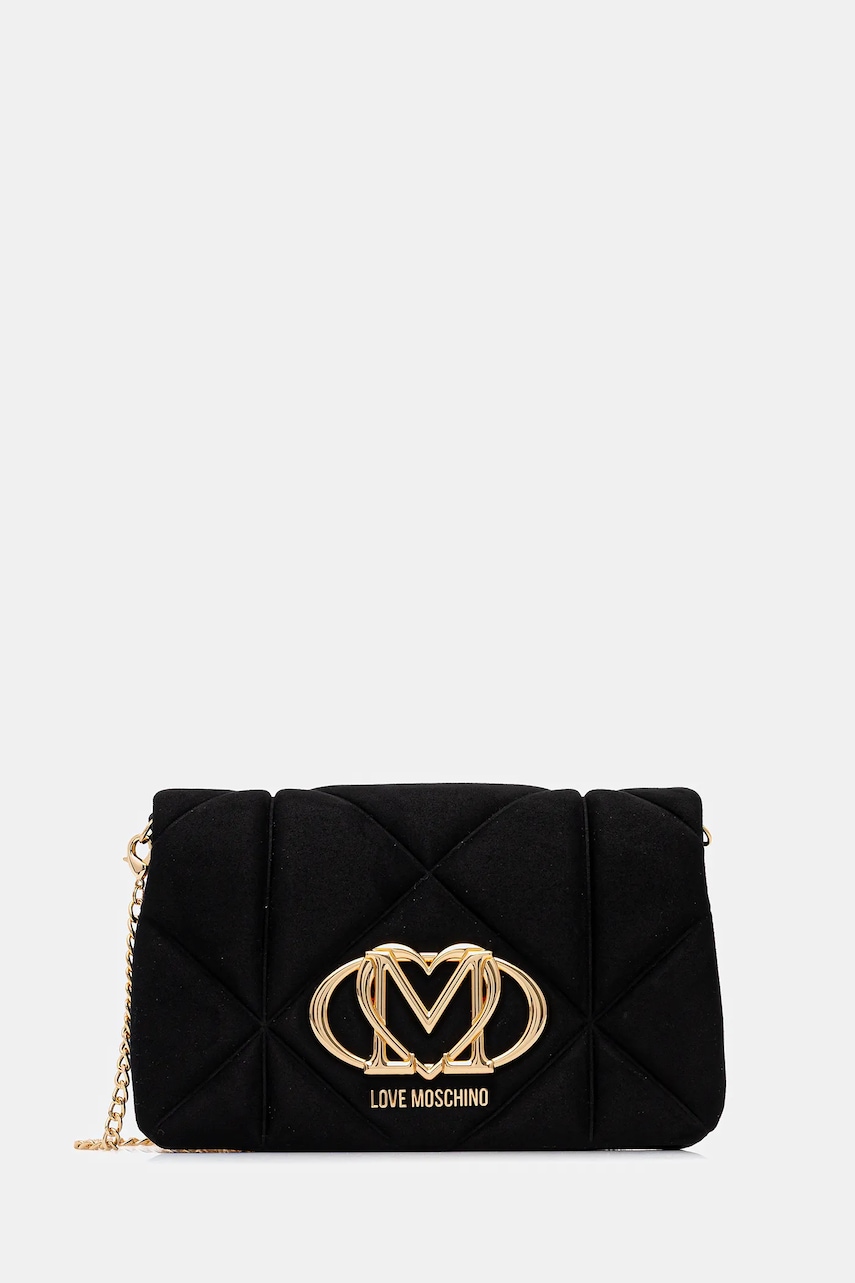 Love Moschino poșetă culoarea negru, JC4043PP0NKE0000