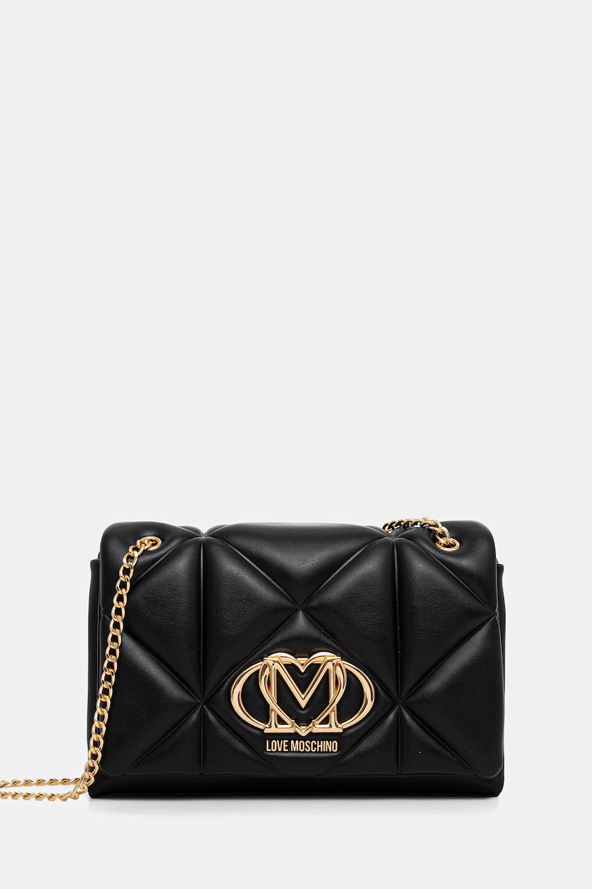 Love Moschino poșetă culoarea negru, JC4041PP0NLC0000