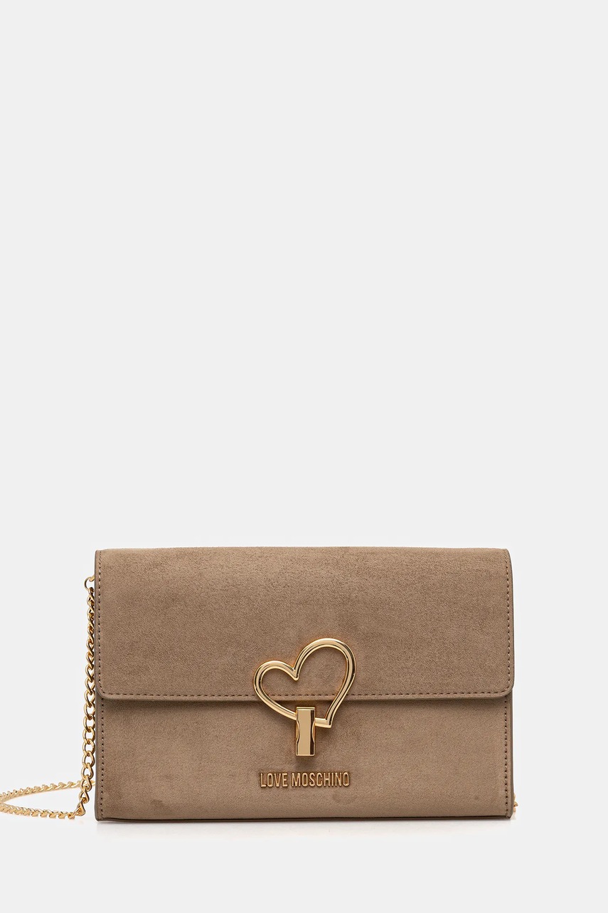 Levně Kabelka Love Moschino zelená barva, JC4327PP0NKX0105