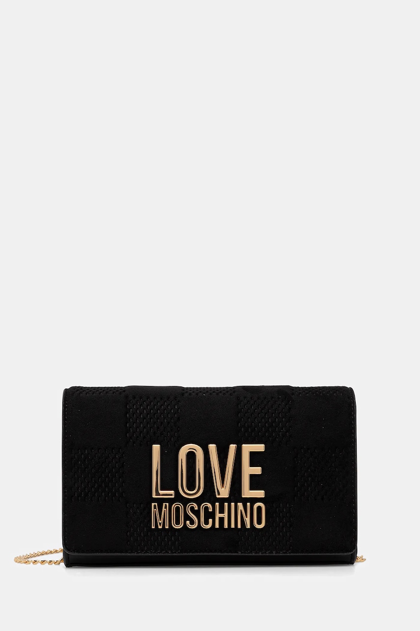 Love Moschino poșetă culoarea negru, JC4127PP0NKB100A