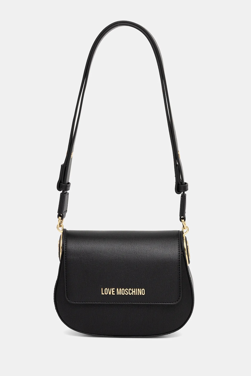 Love Moschino poșetă culoarea negru, JC4374PP0NKF0000