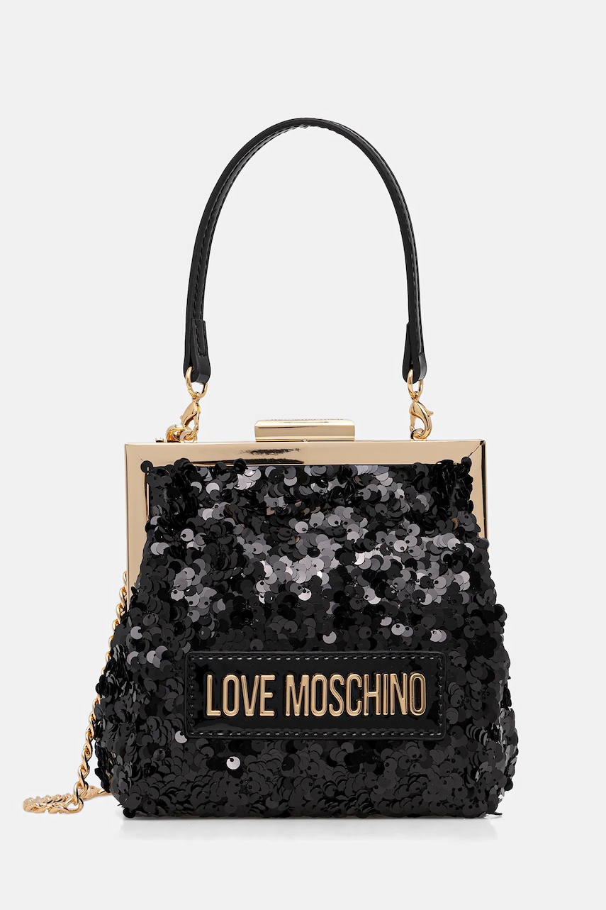 Kabelka Love Moschino černá barva, JC4146PP0NKK100A