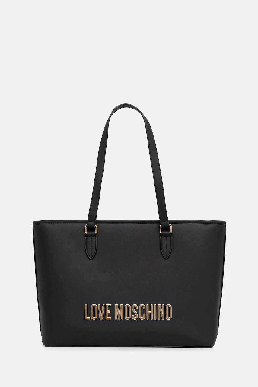 Love Moschino poșetă culoarea negru, JC4190PP0NKD0000
