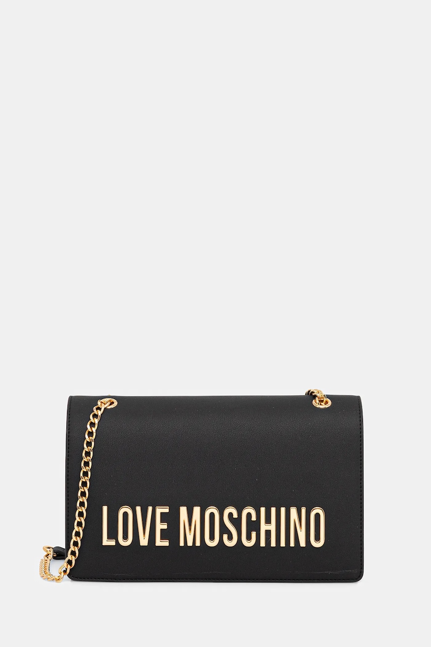 Love Moschino poșetă culoarea negru, JC4192PP0NKD0000