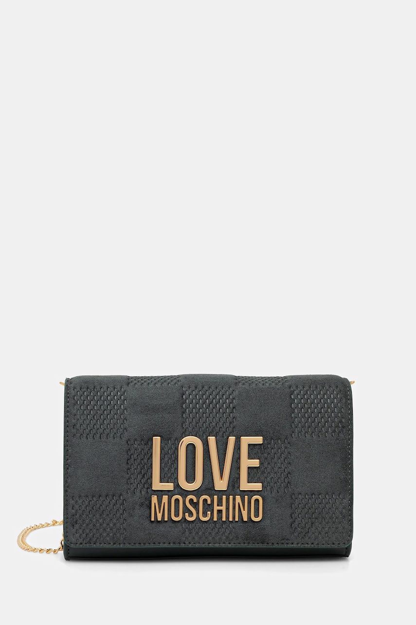 Love Moschino poșetă culoarea verde, JC4127PP0NKB185A