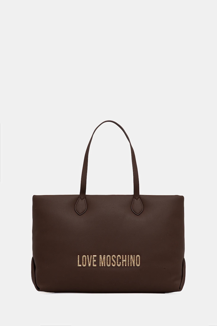Love Moschino poșetă culoarea maro, JC4395PP0NKD031A
