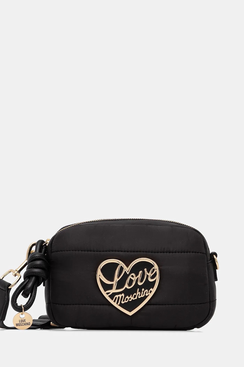 Love Moschino poșetă culoarea negru, JC4352PP0NKY100A