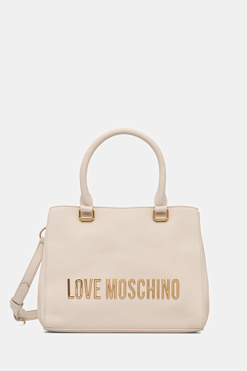 Love Moschino poșetă culoarea bej, JC4022PP0NKD0110