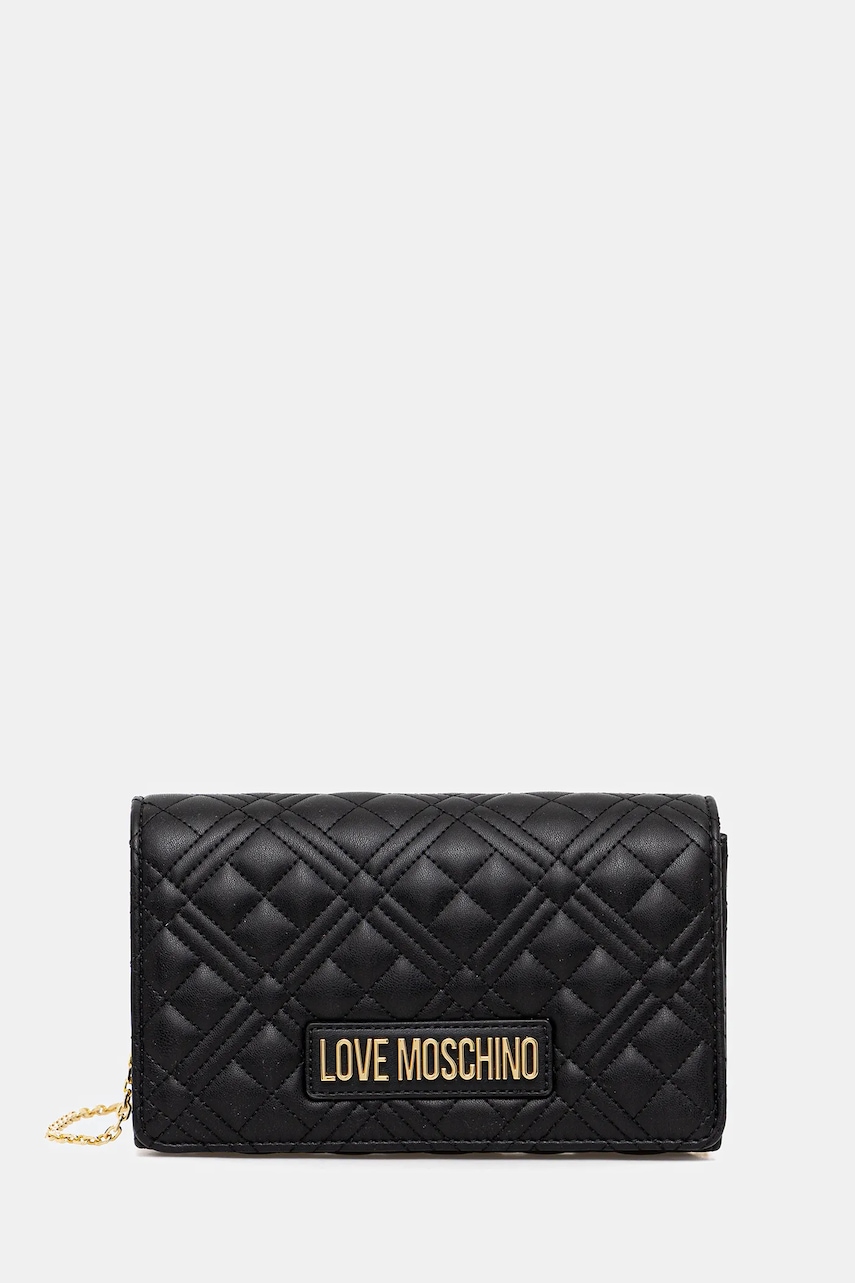 Love Moschino poșetă culoarea negru, JC4079PP0NLA0000