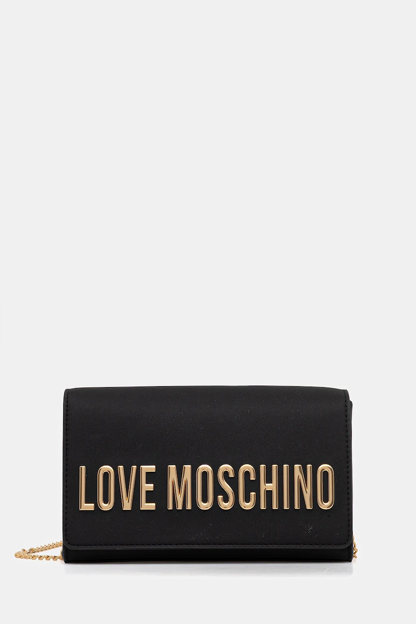 Love Moschino poșetă culoarea negru, JC4103PP0NKD0000