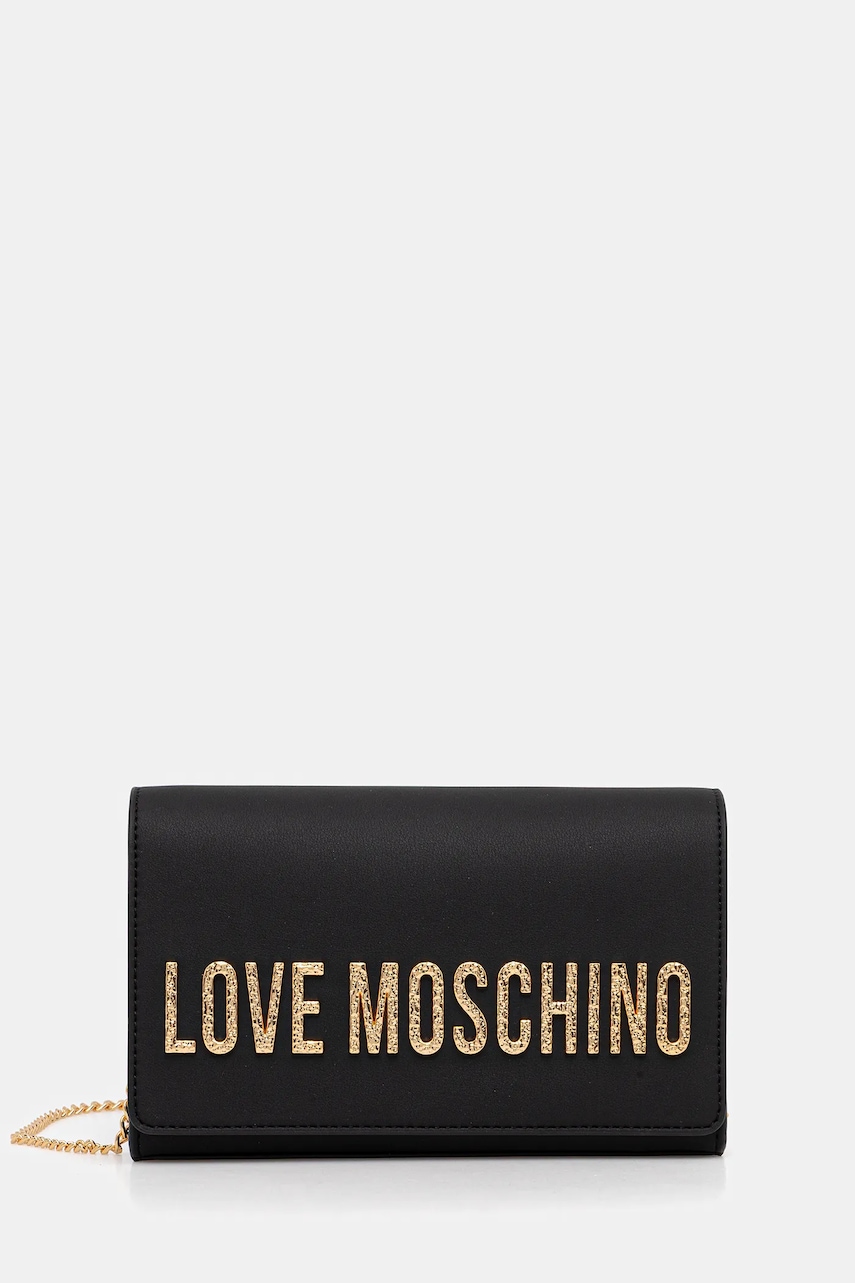 Love Moschino poșetă culoarea negru, JC4121PP0NKD000A