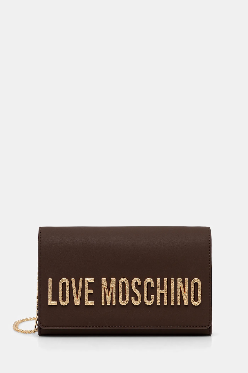 Love Moschino poșetă culoarea maro, JC4121PP0NKD031A