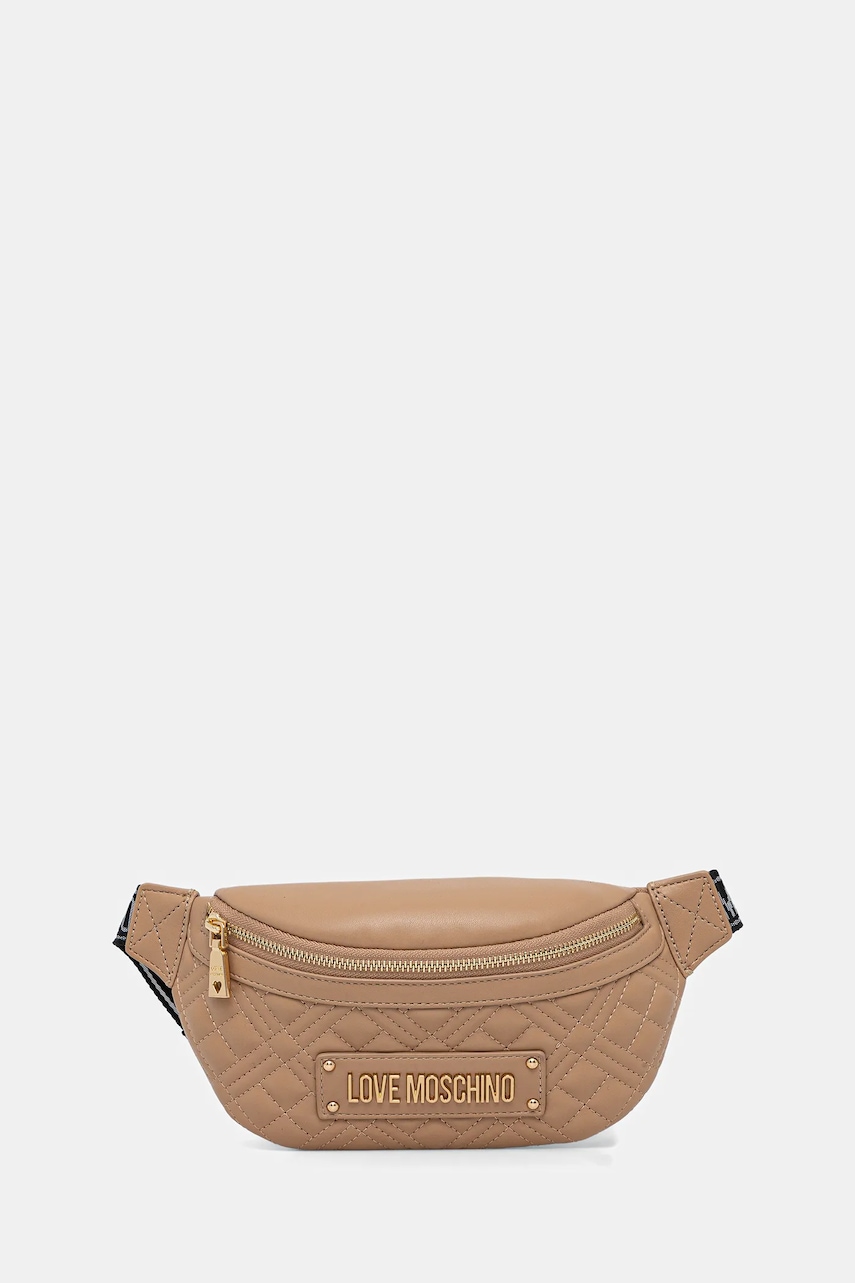 Love Moschino borsetă culoarea bej, JC4003PP0NLA0104