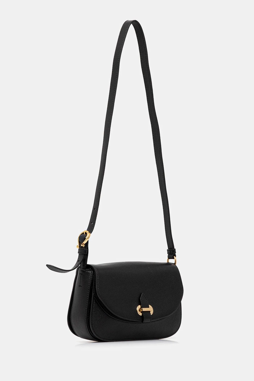 Кожаная сумочка Pollini цвет чёрный PC4404PP0N QC0 Кожаная сумочка Pollini цвет чёрный PC4404PP0N QC0
