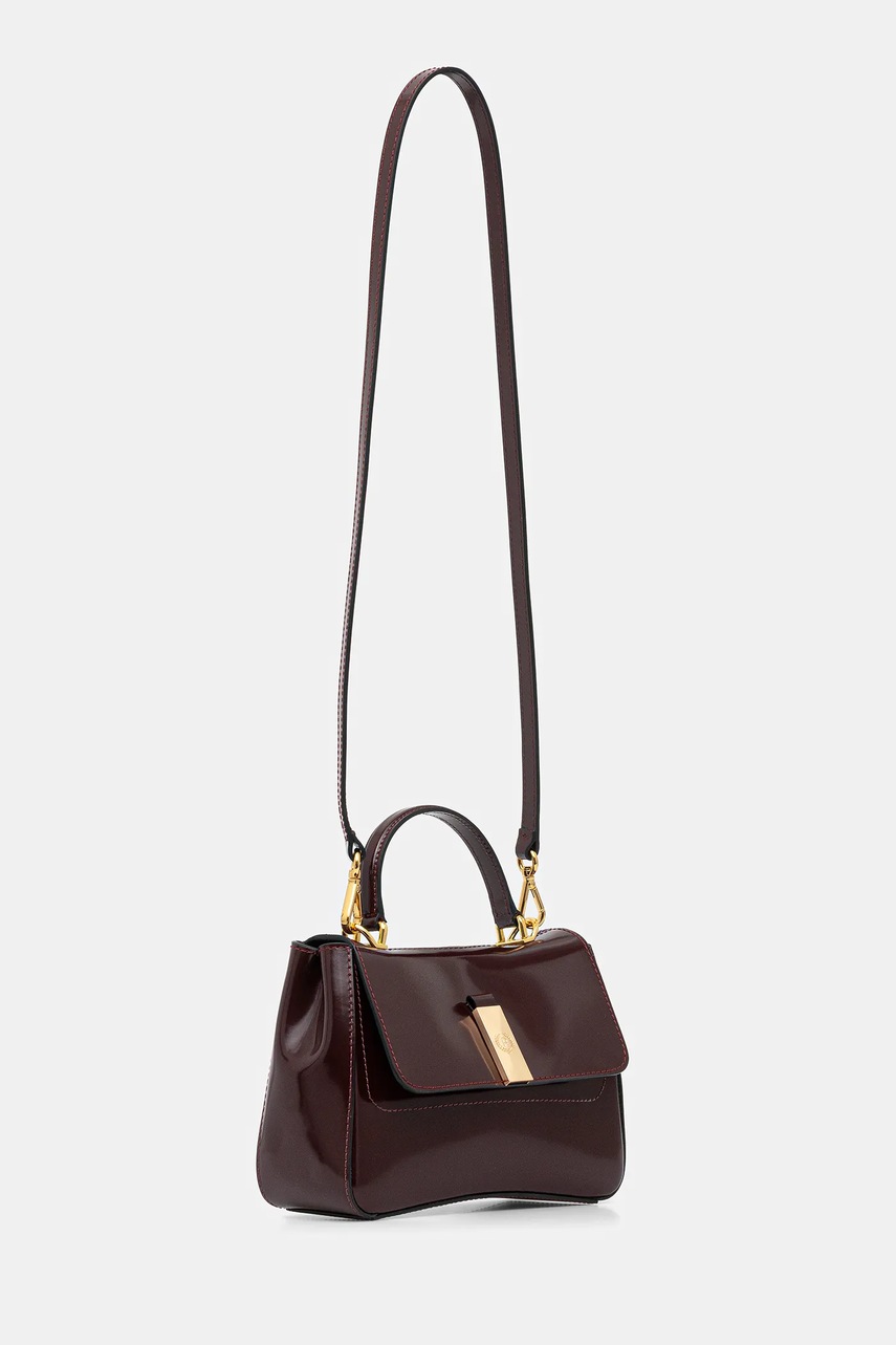 Кожаная сумочка Pollini цвет бордовый PC4418PP0N QB1