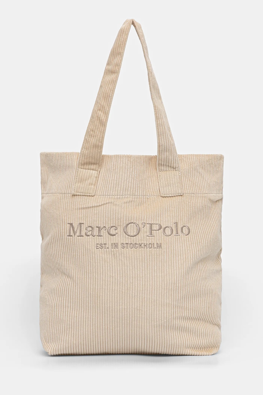 Marc O'Polo geantă de bumbac culoarea bej, 50919730202807