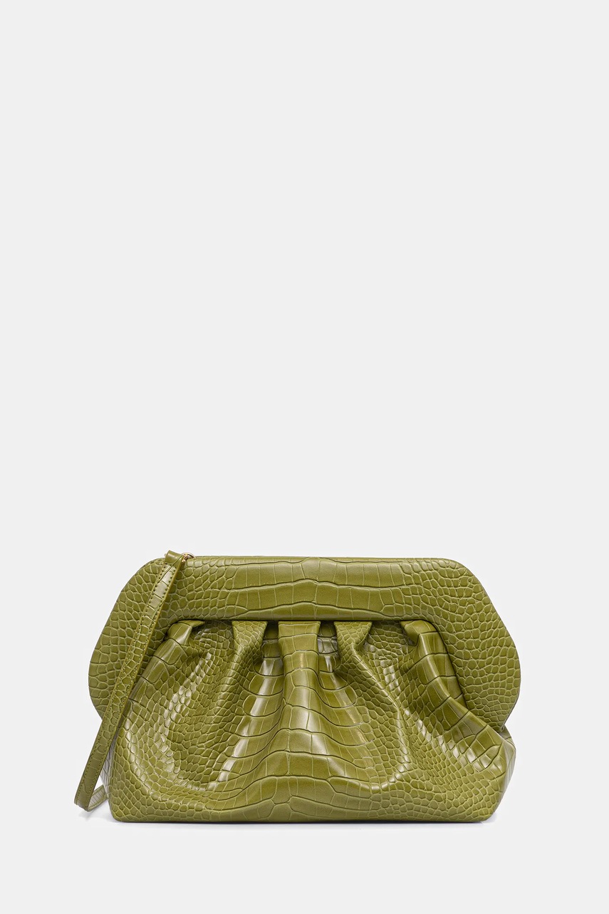 Themoire poșetă culoarea verde, TMFW25BR56