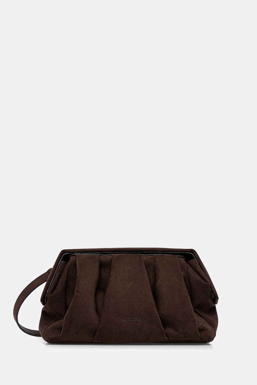 Themoire geantă de mână din piele întoarsă culoarea maro, TMFW25AFSUE109