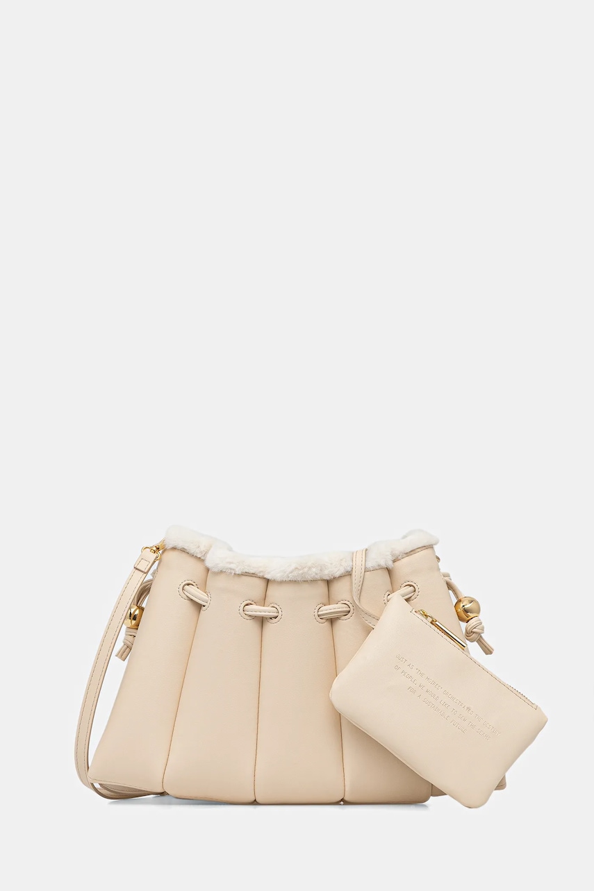 Themoire poșetă culoarea bej, TMFW25DFEDF81