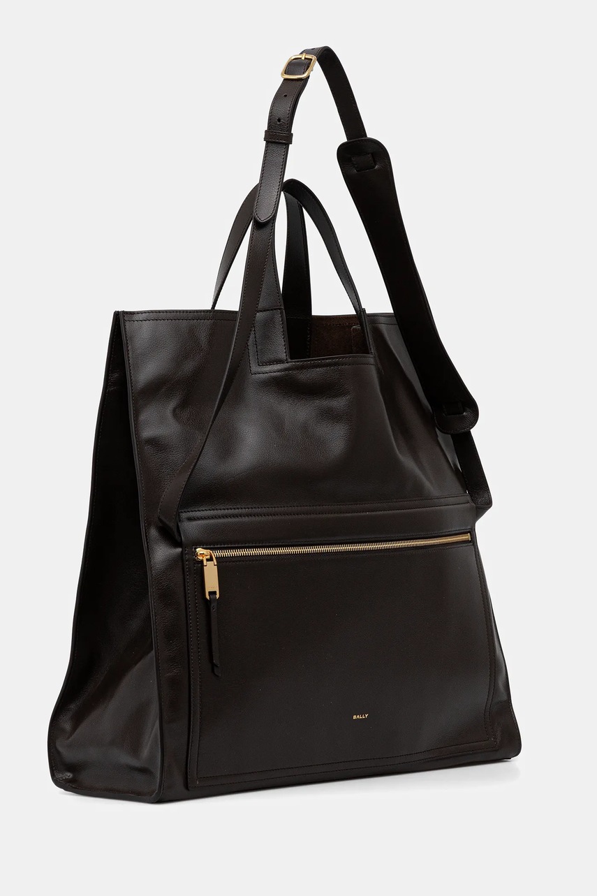 Кожаная сумочка Bally цвет коричневый WAC04S