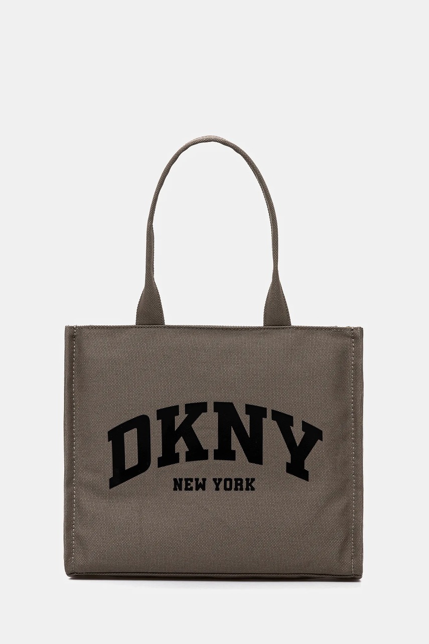 Dkny poșetă HADLEE LOGOARCH culoarea verde, R51AGJ50