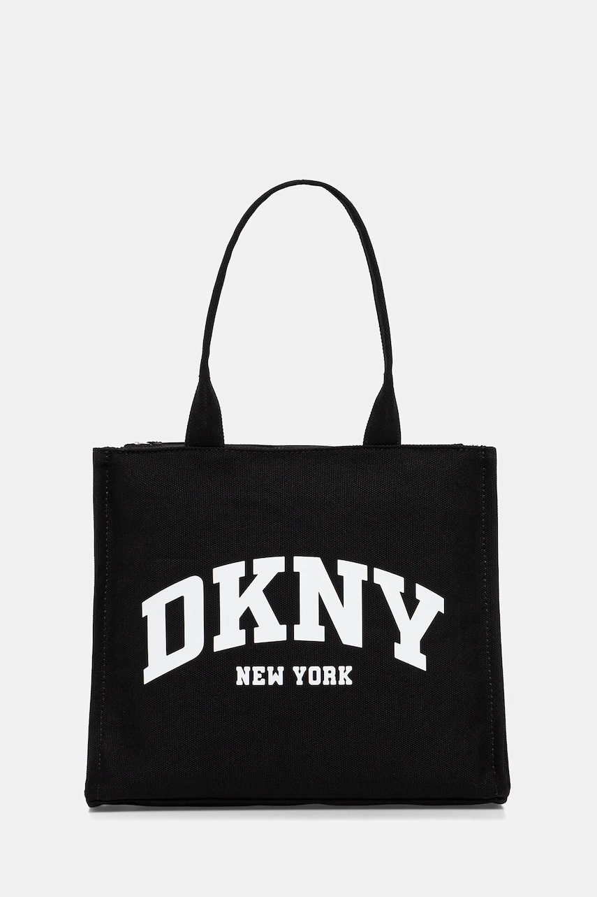 Dkny poșetă HADLEE LOGOARCH culoarea verde, R51AGJ50