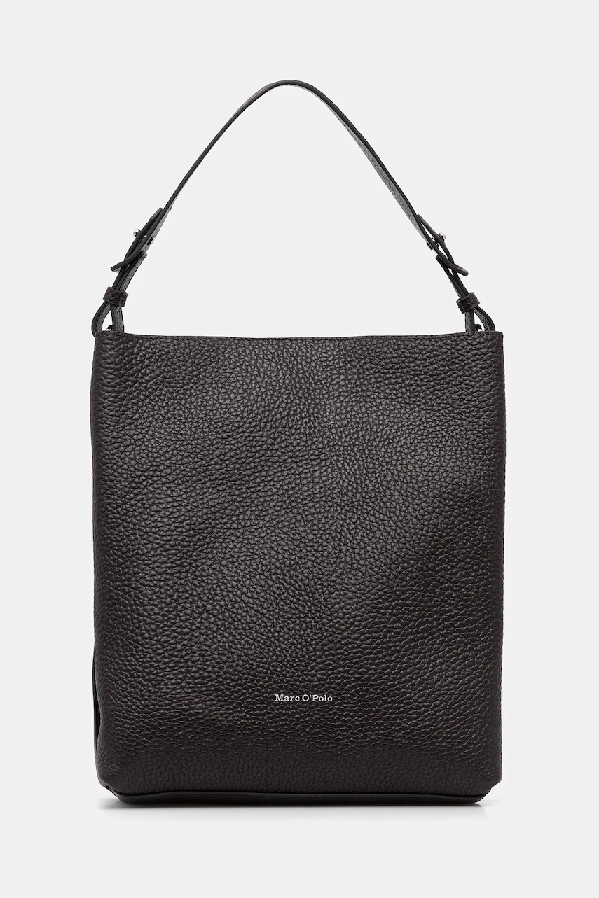 Marc O'Polo poșetă de piele culoarea maro, 5000007749