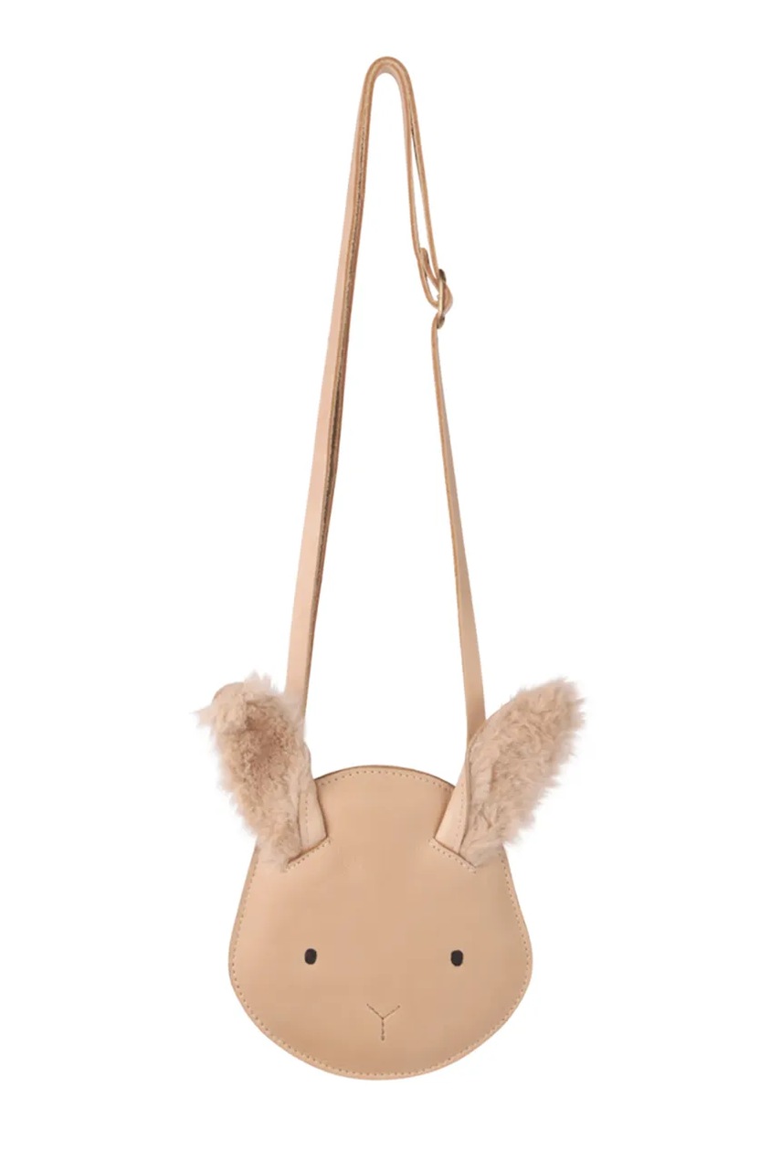 Детская кожаная сумка Donsje Britta Exclusive Purse Fluffy Bunny цвет коричневый 5002014